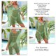 thumbnail image 5 of Vestido playero holgado con escote en V, diseño calado, traje de baño suave para mujer, verde, talla única, elegante para el verano, 5 of 6
