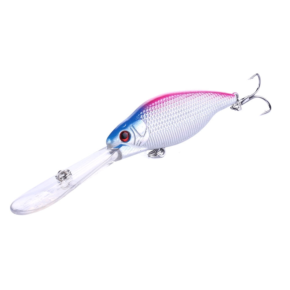 HENGJIA Fishing Deep Diving Fishing Lures Swimbait Large Sinking Minnow Lure Freshwater Jerkbait Lure 8Pcs/kit