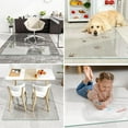 thumbnail image 4 of Mirrasia 36"x 46" Tempered Glass Floor Mat Heavy Duty Hard Office Chair Mat,Clear, 4 of 6