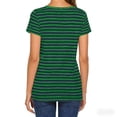 thumbnail image 4 of LIaqionyy Womens Striped Tops Short Sleeve Crew Neck Casual T Shirts Vacation Outfits Fashion Comfortable Tees, 4 of 6