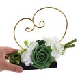 thumbnail image 4 of Organizador de joyas con forma de corazón y flores artificiales para anillos, pulseras y collares, ideal para bodas y fiestas., 4 of 7