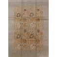 thumbnail image 1 of Ahgly Company Indoor Rectangle Mid-Century Modern Gold Brown Oriental Area Rugs, 7' x 9', 1 of 6