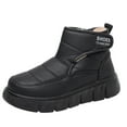 thumbnail image 3 of Sentmoon Bottes de Neige pour Femmes Bottes Femmes Polyvalentes et Épaisses Chaudes Semelle Épaisse Bout Rond Décontractées et Confortables Bottes de Neige Courtes, 3 of 10