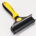 thumbnail image 1 of Pet Detangling Brush Dog & Cat Grooming Tool for Mats & Shedding Sided Deshedding Comb, 1 of 7