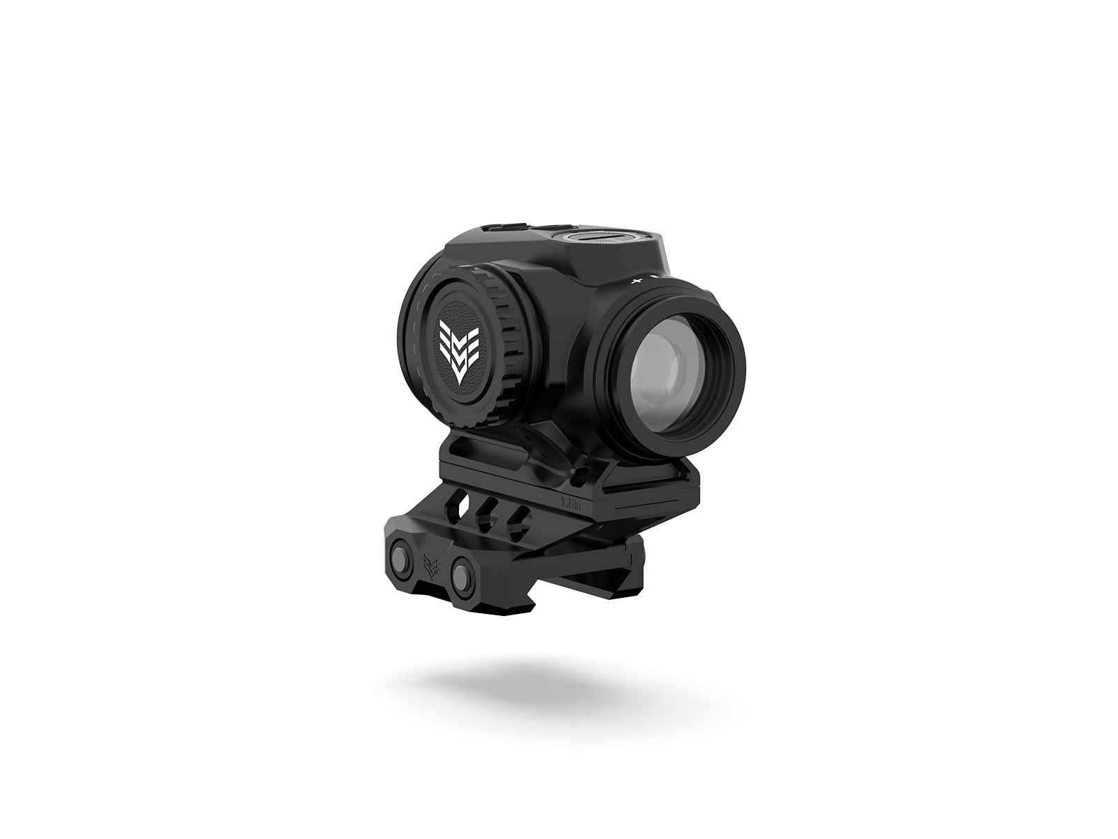 Swampfox Raider Micro Prism 1x20mm Prismatict Sight, 6 MOA Red, Black