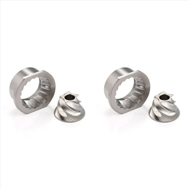 2X Juego de Fresas Cónicas de Acero Inoxidable de Repuesto, Accesorios de Repuesto de 48 mm para Magic/Royal/Strato