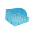 thumbnail image 4 of balikha Corner Litter Pan Pee Pan Tray Bedpan Cage Toilet Bedding Box Pet Toilet for Hamster Rats Cage Accessories Blue, 4 of 9