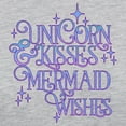 thumbnail image 3 of CafePress - UNICORN KISSES And MERMAID WISHES Long Sleeve T Sh - Womens Baseball Tee, 3 of 4