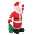 thumbnail image 5 of Decoración inflable de Papá Noel con luz LED incorporada, bolsa inflable impermeable, Papá Noel para patio, jardín, fiestas de Navidad, enchufe estadounidense de 100-240V, 5 of 5