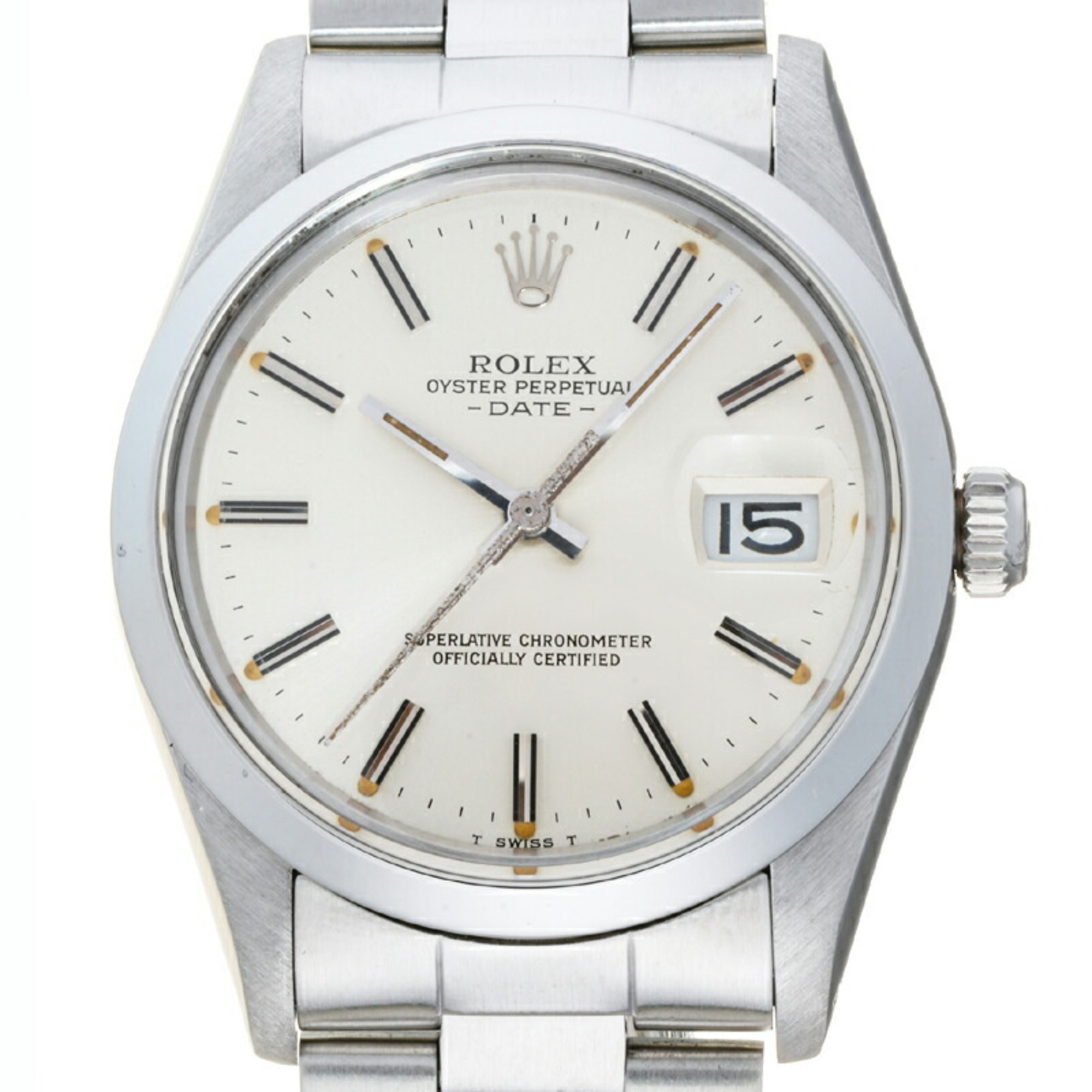 Authenticated Used Rolex Oyster Perpetual Date No. 7 19811983 Men's