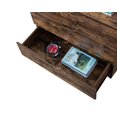 thumbnail image 2 of Benzara BM196211 Rustic Style Wooden Nightstand with Three Drawers & Cutout Handles, Brown, 2 of 5