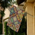 thumbnail image 2 of SUNENAT Colorful Mosaic Ethnic Floral Mandala Pattern House Flags House Banner Decorative Flags for Home Outdoor,Welcome Holiday Yard Flags 28" x 40" (Without Flagpole), 2 of 3