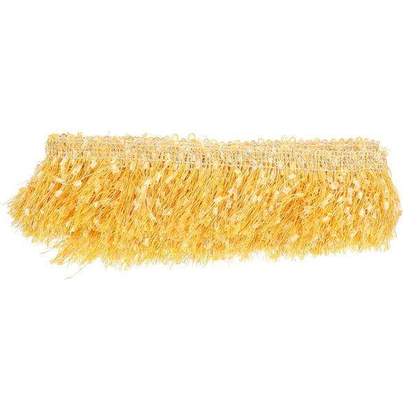 HONMEET Golden Tassel Fringe Trim for Crafts and Home Decoration, Easy to Cut and Use