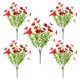 thumbnail image 4 of Flores artificiales para jardinera colgante, exterior (rojas)., 4 of 9