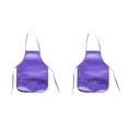 thumbnail image 4 of Jumpingount Delantal de pintura no tejido para niños, delantales sin mangas reutilizables para cocinar y hornear, accesorios decorativos para ropa violeta 2Conjunto, 4 of 6