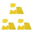 thumbnail image 4 of Juego de alfombras de baño de secado rápido Naiovety 3 uds PU antideslizante Amarillo, 4 of 6