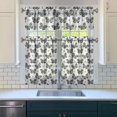 thumbnail image 3 of Kitchen Curtains 36 Inch Short - 3 Panel Set with Colorful Butterfly Floral Pattern, Rod Pocket Window Curtain, 100% Polyester for Butterfly Lovers, Farmhouse, Kitchen, Bedroom, Easy Wash, 3 of 6