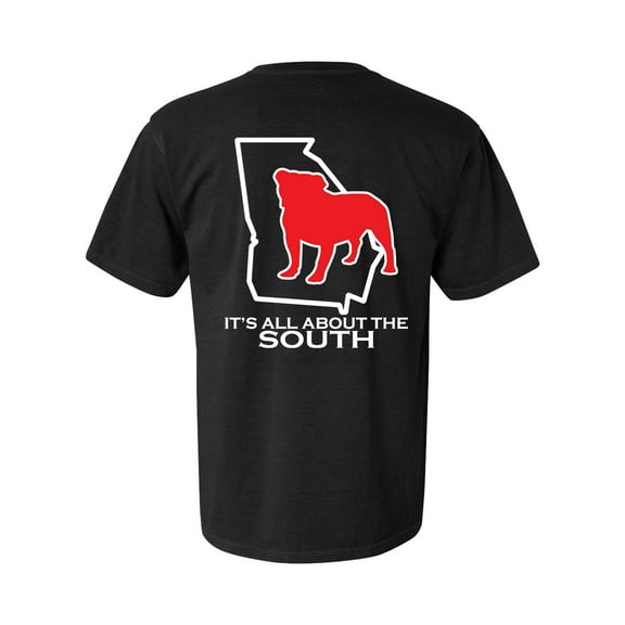 It's All About The South Georgia Football State Outline Short Sleeve Comfort Colors T-shirt