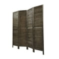 thumbnail image 3 of Cfowner Louvered Room Divider, 5.6 Ft Tall Folding Freestanding Privacy Screen, Foldable Room Dividers for Home, Office (4 Panel-Nature), 3 of 5