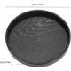 thumbnail image 3 of Wooden Tray Round 24*2cm Black Wooden Tray Round Tea Tray Home Office Living Room Food Tray, 3 of 4