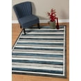 thumbnail image 2 of United Weavers Studio Area Rug 710-00461 Painted Deck Denim Blue Rows Bars 7' 10" x 10' 6" Rectangle, 2 of 5