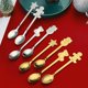 thumbnail image 2 of 4 Piezas Cucharas de Postre Cucharas de Sopa Navideñas de Acero Inoxidable Cucharas Redondas de Caldo Cubiertos con Caja Perfecto for Fiestas de Café y Utensilios de Cocina Diarios, 2 of 4