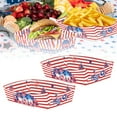 thumbnail image 6 of 24 Pcs 4th of July Food Trays – Patriotic Paper Snack Boats for Chips, Nachos & Candy | Red White Blue American Flag Party Supplies for Independence Day, Memorial Day & USA Themed Celebrations, 6 of 8