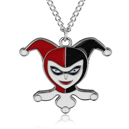 Suicide Squad Harley Quinn Necklace Pendant Joker Jewelry Charms Gift for Women Teen Girl Boy Suicide Squad Harley Quinn