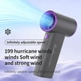 thumbnail image 6 of Portable Fan Rechargeable 4000mAh Long-Lasting Battery, High-Speed & LED Display, Strong Airflow USB Charging, Small Portable Fan for Travel, Concerts, Beach, Hiking (1PC, Orange & White), 6 of 8