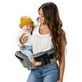 thumbnail image 1 of TushBaby El único portabebés con asiento de cadera certificado de seguridad, como se ve en Shark Tank, ajustable, lavable a máquina, ergonómico para recién nacidos + niños pequeños + portabebés, porta, 1 of 4