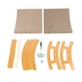 thumbnail image 2 of Ergonomic Cat Scratching Board Bed Rocking Chair Cat House for Small Medium Large Cat with Curved Design, Built for Cats, 2 of 7