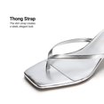 thumbnail image 4 of Sandalia DREAM PAIRS SDHS25001W Plata Taco Bajo de 5 cm, 4 of 8