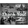 Small World Greetings First Responder Thank You Cards 12 Count - Blank Inside with White Envelopes - A2 Size 5.5" x 4.25" - Police, Firefighters, Paramedics, Emergency Personnel and More