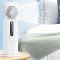 thumbnail image 6 of Wzzjkit Tower Fan 12.8 Inch, Portable Air Conditioner with Water Tank, Evaporative Air Cooler Misting Fan, 3 Speeds USB Desk Cooling Fan for Home Office Bedroom, White, 6 of 6