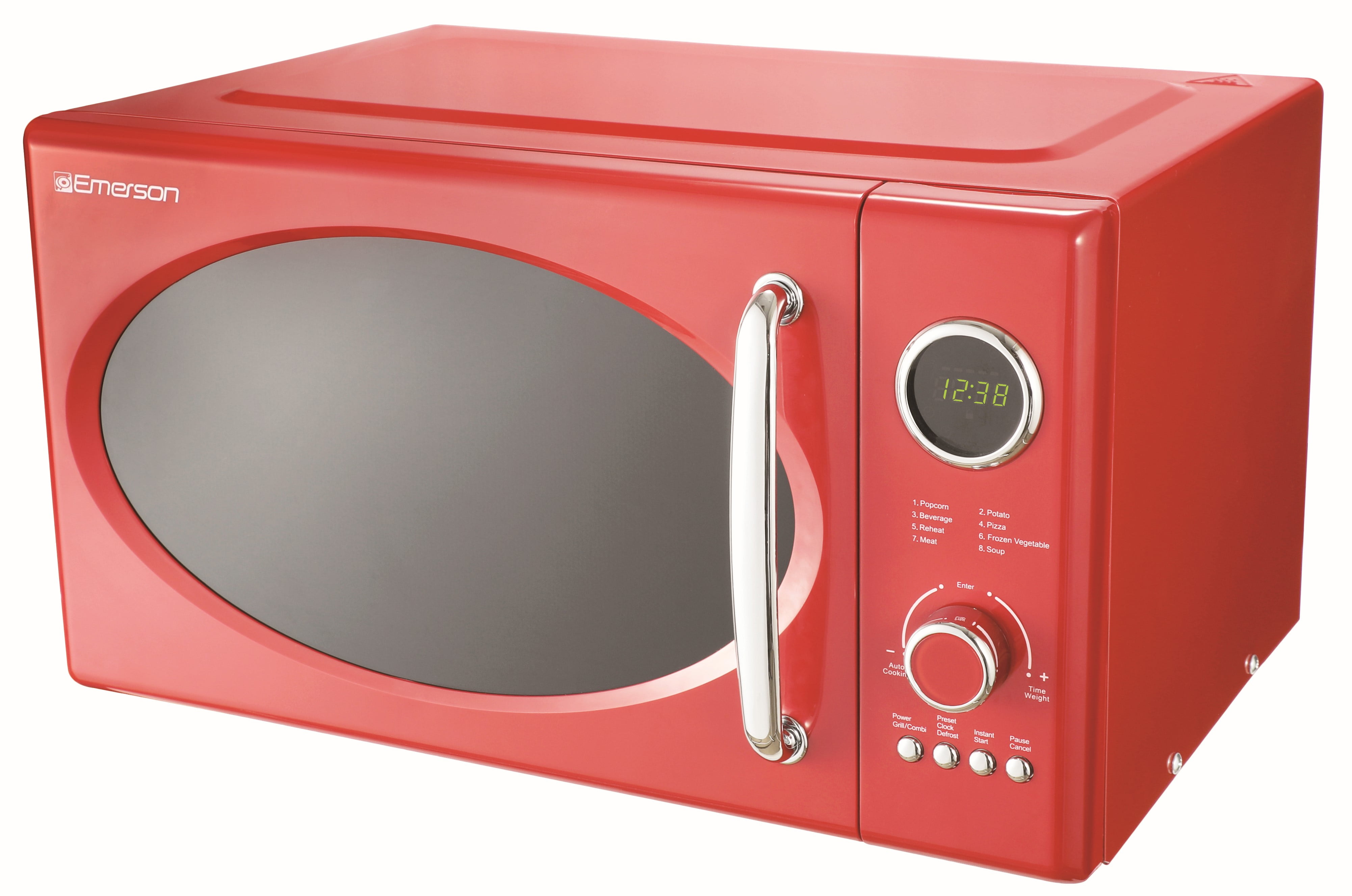 Stylish Microwave Oven Top Cover WIth 4 Pockets Color Red