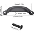 thumbnail image 2 of Stylish Cup Pulls For Dresser And Kitchen Cabinet, Shell-Shaped Design Drawer Handles With Black Finish, Brand New High-Quality Hardware (20 Pack), 2 of 5