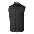 thumbnail image 2 of Men's Cutter & Buck Black SMU Mustangs Big & Tall Stealth Hybrid Quilted Full-Zip DryTec Windbreaker Vest, 2 of 3