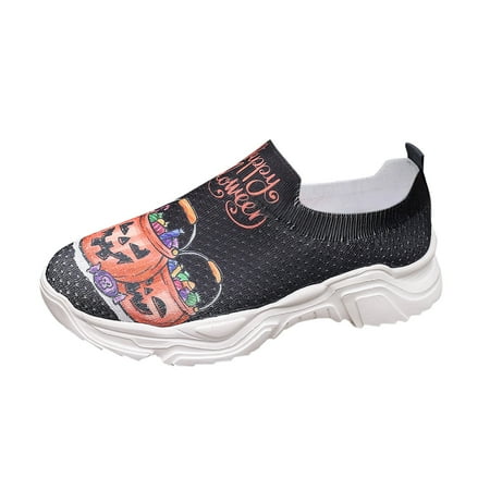 

Ladies Fashion Cloth Theme Print Casual Sneakers