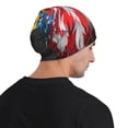thumbnail image 5 of Xecao Eagle Head With American Flag Print Beanie Knitted Hat for Men Women, Winter Fashion Knit Cuffed Caps Unisex, 5 of 7