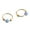 GF 8mm x 22 gauge Pair Light Blue Opal, variant on 7mm Cartilage Earrings Hoop Nose Tragus Earlobe Piercings 14K Gold Filled Light Blue Opal Stone 22 Gauge Sold in Pair (GF 7mm x 22 gauge / Pair Light Blue Opal)
