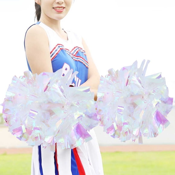 Pompones De Porristas De Color Brillante ConAntideslizante Para Deportes Escolares De Fiesta De Baile