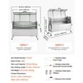 thumbnail image 5 of VEVOR Rotisserie Grill, 38W BBQ Outdoor Pig & Lamb Spit Roaster, Charcoal Spit Roaster with 132 LBS Capacity, Wheels & 4-Level Height,Stainless Steel Electric Rotisserie Grill Kit for Camping Outdoor, 5 of 9