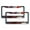 Pattern-924, variant on 2 Pieces Merry Christmas With Tree And Bird License Plate Frame Watercolor Flower Bird Car Accessories Metal 2 Holes for Men/Women