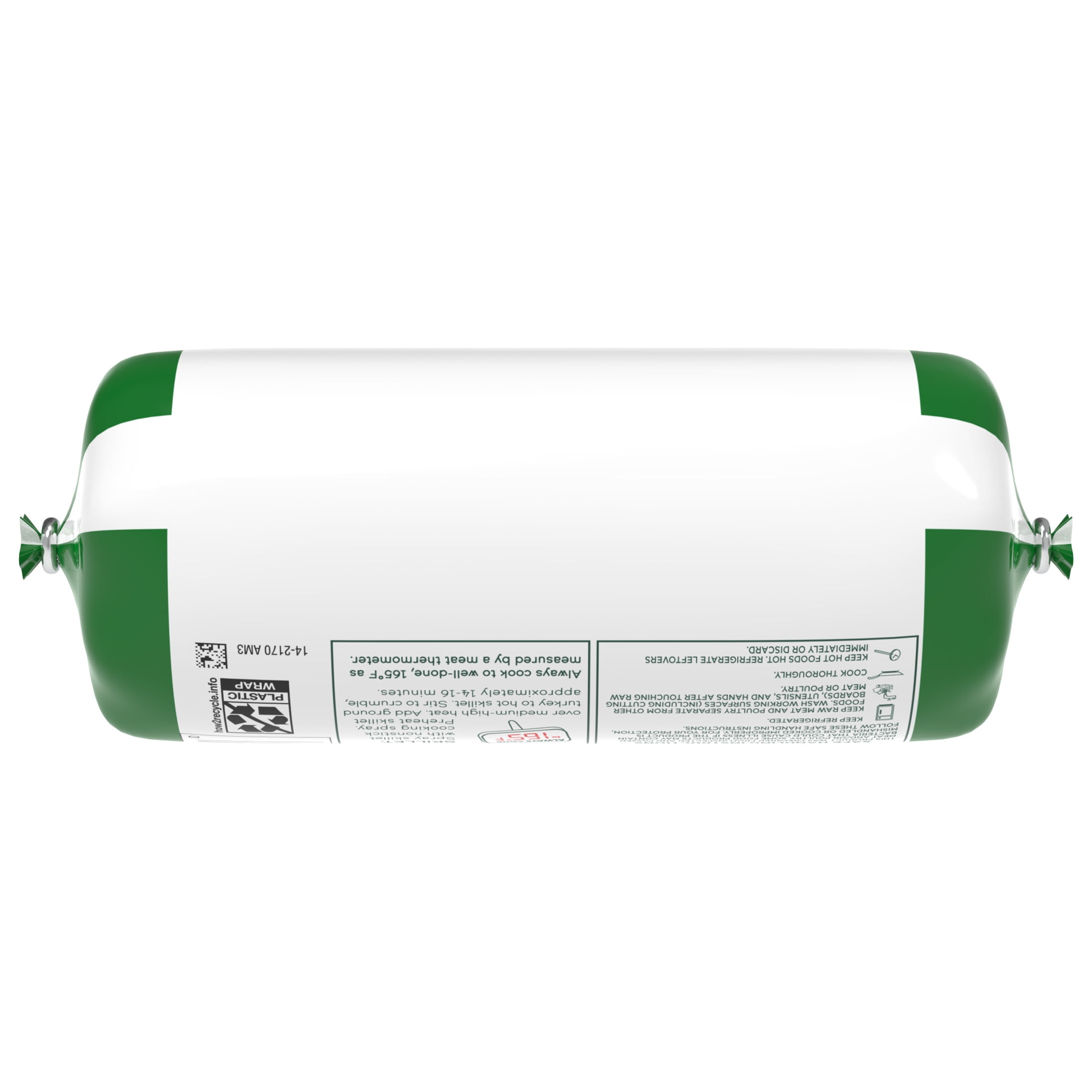 JENNIE-O Ground Turkey All Natural, 90/10%, Roll, 1 Pound, 18 Grams of Protein per Serving