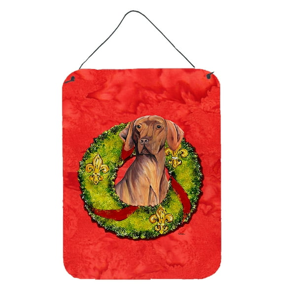 Vizsla Christmas Wreath Wall or Door Hanging Prints