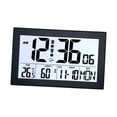 thumbnail image 3 of DOLITY Digital Alarm Clock Practical Backlight Desk Clock for Cafe Shop Living Room H181H black, 3 of 9