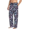 thumbnail image 2 of Disketp Watercolor Marine Animals Men's Pajama Pants - Ultra Soft Fleece Sleep and Lounge Pants (Size: S-XXL), 2 of 6