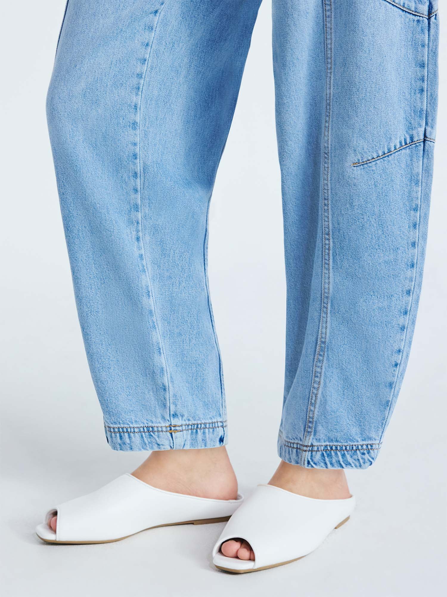 Scoop Women's Faux Leather Peep Toe Mules