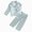 G816-Light Blue, variant on HFHAPW Girls Pajamas Silk Satin Pajama Set Long Pjs Button Down Sleepwear Soft Lightweight 2Pcs Nightwear for Kids,2-3 Y