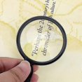 thumbnail image 3 of 10x Mini Pocket Magnifying Glass in Optical Glass, Magnifier with Protective Shell for Office/Reading/Hobbies (1 pc, Black), 3 of 5